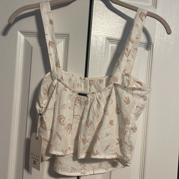 NWT Billabong white crop top with adjustable straps size XS - Picture 7 of 11